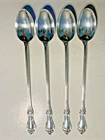 Lot of 4 International Sterling Silver Wild Rose Teaspoon Tea Spoons 7.5 in 29 g