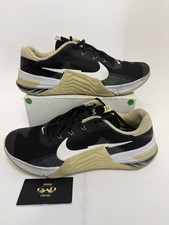 Mens Size 11 Nike Metcon 7 Trainer Crossfit Black White Gold Shoes CZ8281-087 US