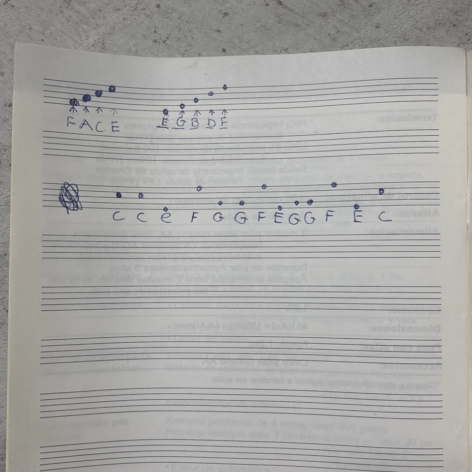 Casio SK-1 Box & Keyboard Original Operation Manual - Image 4 of 4