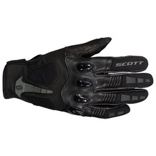 Scott Assault Pro Motorcycle Gloves Leather Mens Black