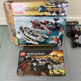Assorted LEGO Racers, Lot of 3, 99% complete, 8228, 8164, 8897, see description 
