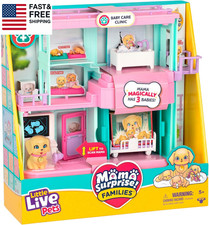 Mama Surprise Families Pet Vet Playset, Baby Care Clinic Animal Hospital Play Se