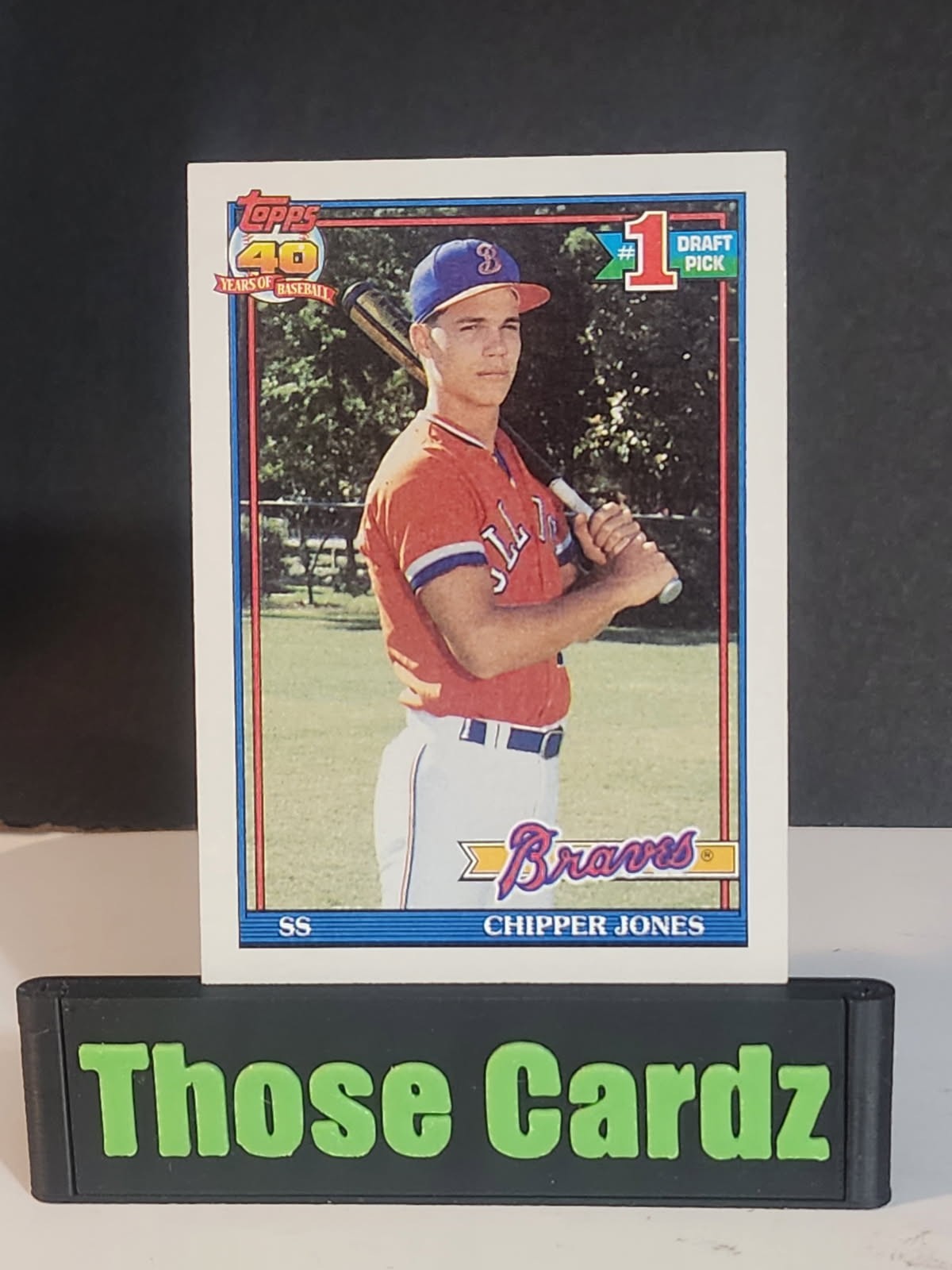 1991 Topps #1 Draft Pick #333 Chipper Jones