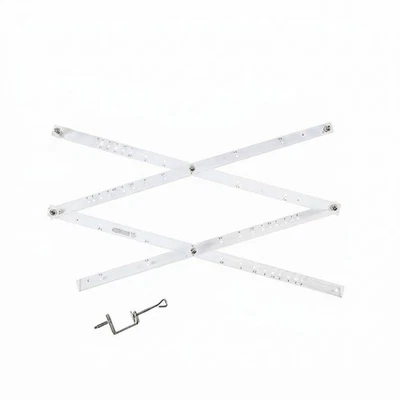 Folding Pantograph Ruler Punched Holes Metal Pantograph Ruler Drafting - Bild 1 von 4