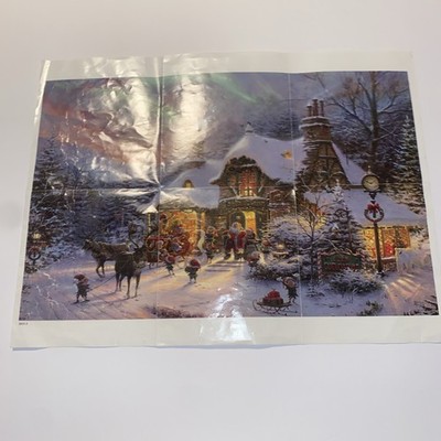 Ceaco Thomas Kinkade Santa's Night Before Christmas 2000 PC Puzzle #43501