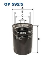 ÖLfilter Filtron Op 592/5 Anschraubfilter FüR Iveco 244 Anibal CitroËN Daily Bus