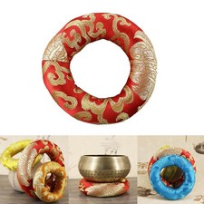 Embroidered Silk Brocade Cushion for Tibetan Singing Bowl 8cm 10cm 12cm