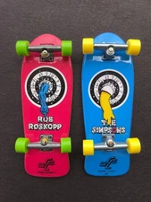 Tech Deck Santa Cruz The Simpsons Rob Roskopp Skateboard Fingerboard Lot of 2