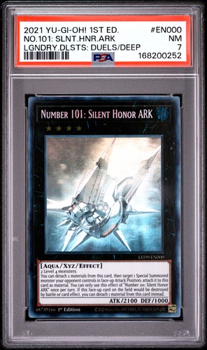 Number 101: Silent Honor Ark LED9-EN000 1st Edition Ghost Rare Yugioh PSA 7 *252