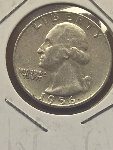 1956 AU SILVER COIN WASHINGTON QUARTER .25 COIN MELT IS 15.91 GREAT CONDITION