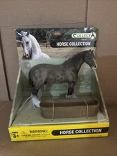 CollectA Andalusian Stallion Dark horse and troft set