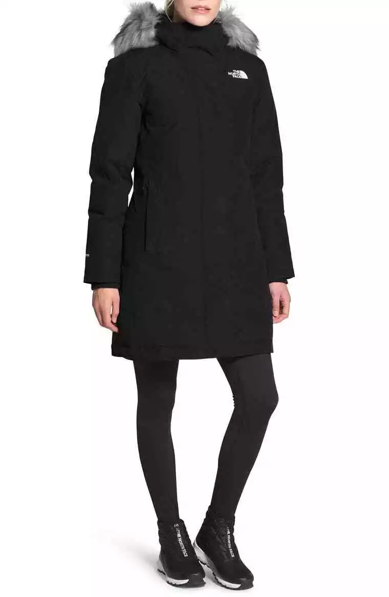 The North Face Womens BLACK Arctic PARKA Jacket COAT S 6 M 8 10 L