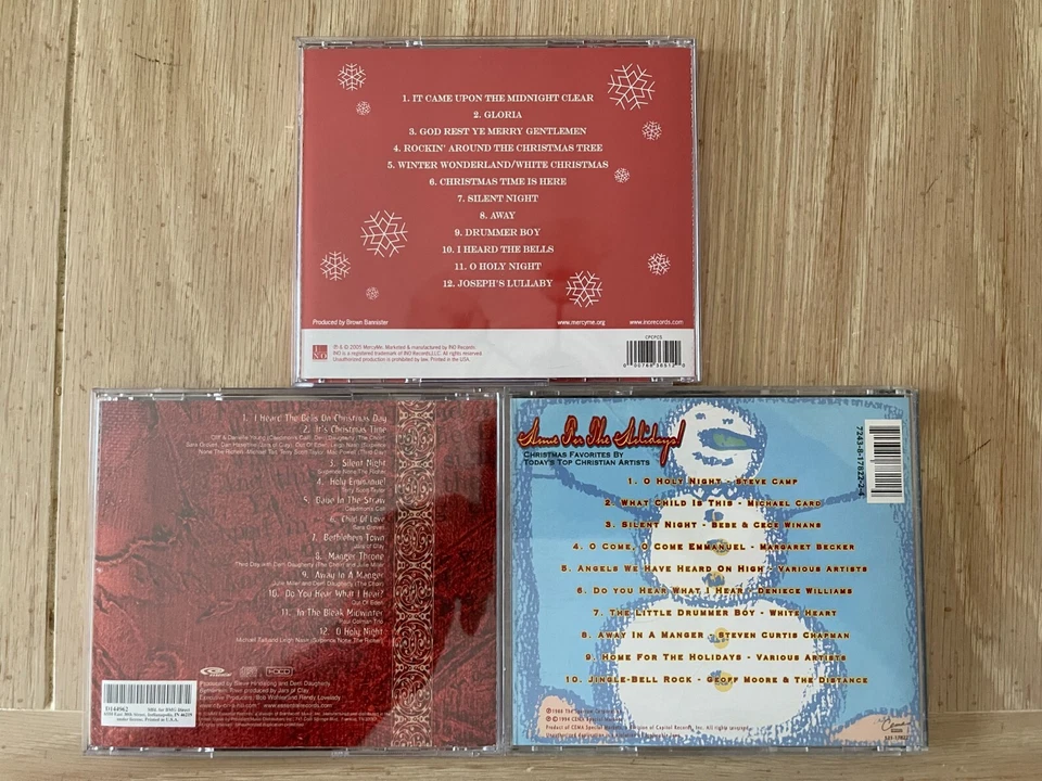 Various Christmas CD lot- Mercy Me - Jars Of Clay - Third Day - White Heart Foto 2 de 4