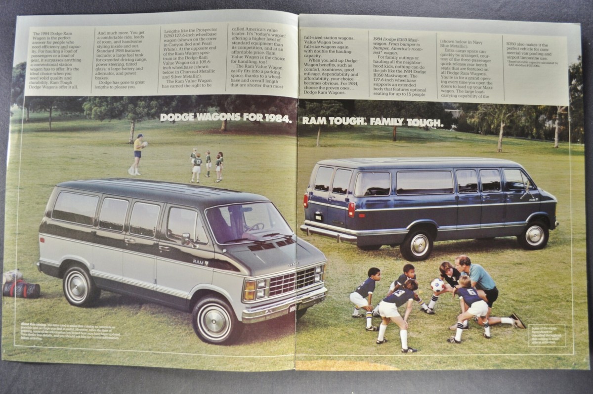 1984 Dodge Ram Wagon Van Truck Brochure Prospector Excellent Original 84
