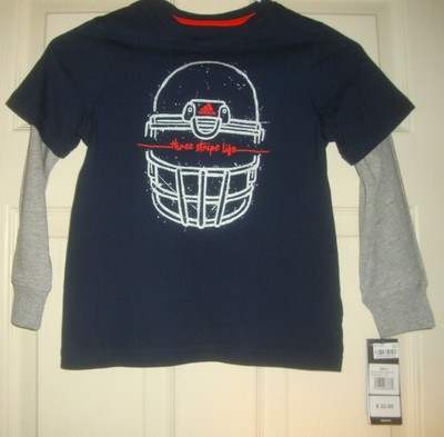 ADIDAS~boy's~MACY'S/GO/TO/TEE/LONG/SLEEVE/TOP! (5) N/W/TAGS! $22.00 REALLY/CUTE!