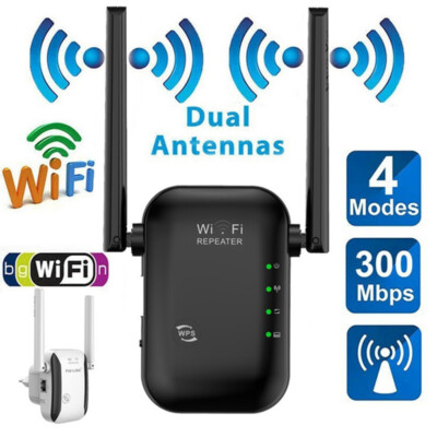 Wireless Wifi Repeater Signal Amplifier Antenna Booster Network Router Extender
