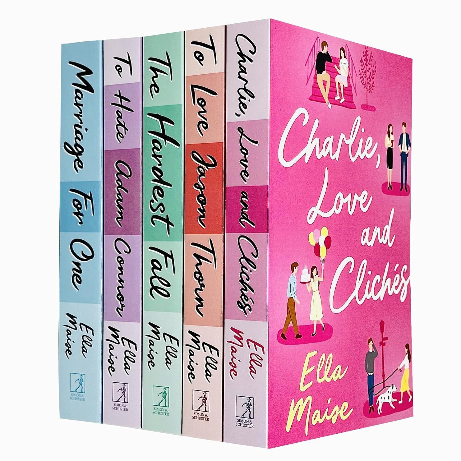 Ella Maise Collection 5 Books Set Charlie Love and Cliches, To Love Jason Thorn