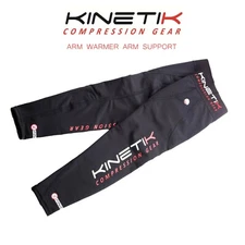 New Kinetik Compression Gear Arm Warmer Black Medium Sports Fast Muscle Recovery
