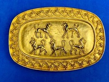 Doreen Ryan The Lion -Almost 5" Wide  Dr94 Vintage Belt Buckle