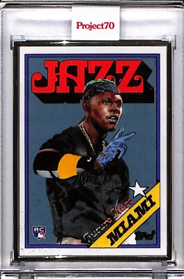 2021 TOPPS PROJECT 70 #605 JAZZ CHISHOLM by JACOB ROCHESTER AP SILVER FRAME 2/51