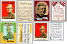 Charles Comiskey 4 Card Lot - HOF / Chicago White Sox 
