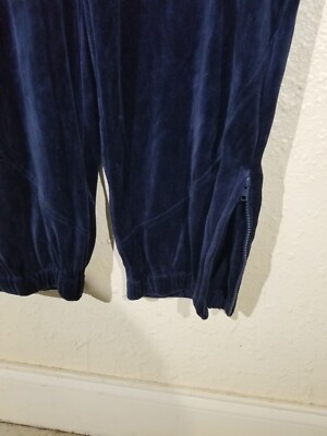 NEW Vintage Sean John blue Mens 3XL pants Velour Velvet track