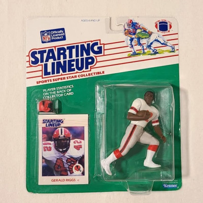 1988 GERALD RIGGS SLU Starting Lineup NFL Atlanta Falcons  - Inaugural Year!