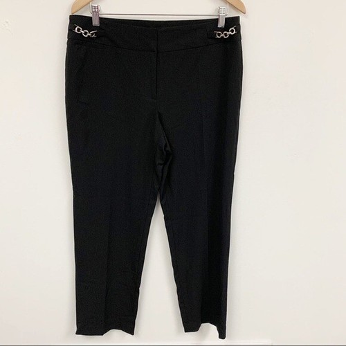 Black Dress Pants side chains Sz 12P | eBay