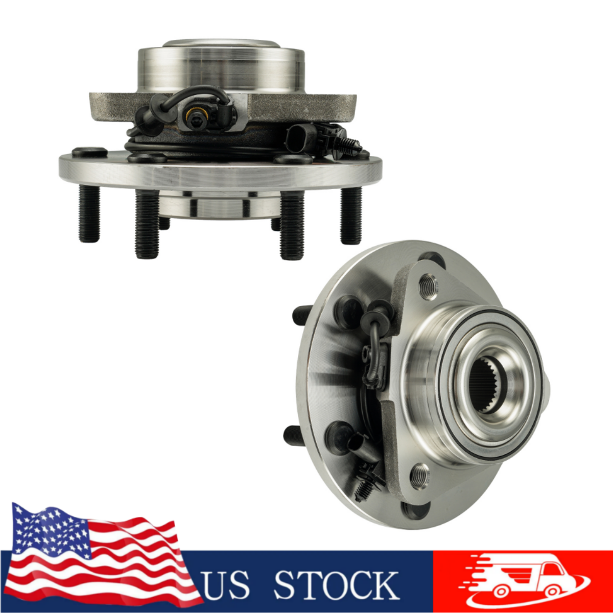 4WD Front Wheel Bearing Hubs Assembly for 2012-2015 Nissan Armada Titan