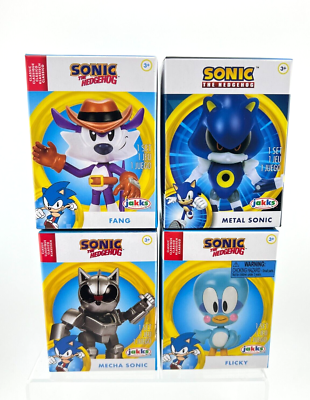 Sonic The Hedgehog Lot of 4 - 2.5 in Figures includes Fang, Flicky