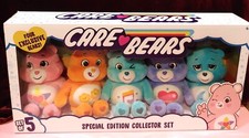 SPECIAL EDITION CARE BEARS EXCLUSIVE COLLECTOR'S BOX - SET OF 5 PLUSH BEARS