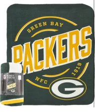 Green Bay Packers Fleece Throw Official Throw of the NFL 50" x 60"