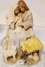 Lamb of God Holy Family 8" Figurine by Enesco Foundations New in Box