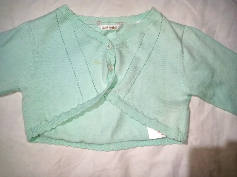 BOLERO GIRL GOLFINO SHORT MINT LONG SLEEVE SHOULDER COVERS 18 MONTHS girl jersey