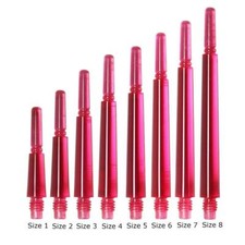 COSMO FIT SHAFT GEAR NORMAL-LOCKED DART SHAFTS - CLEAR PINK - SET OF 3