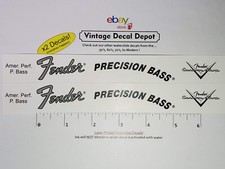 Fender American Performance Precision Bass Headstock Waterslide Decal LASERPRINT