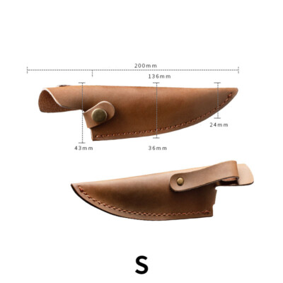 Étui à Couteau Simili Cuir – Housse Pour Lame – Kaki – Neuf