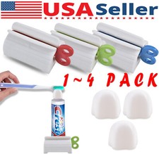 1-3 X Toothpaste Squeezer Bathroom Tube Easy Stand Dispenser Rolling Holder Seat