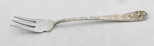 Kirk Stieff Sterling Silver Stieff Rose 6" Old Style Pickle Fork No Monograms