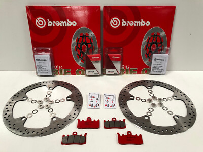 Brembo Bremsscheiben Bremse vorne + Beläge + Floater BMW R 1200 RT R RS LC NineT