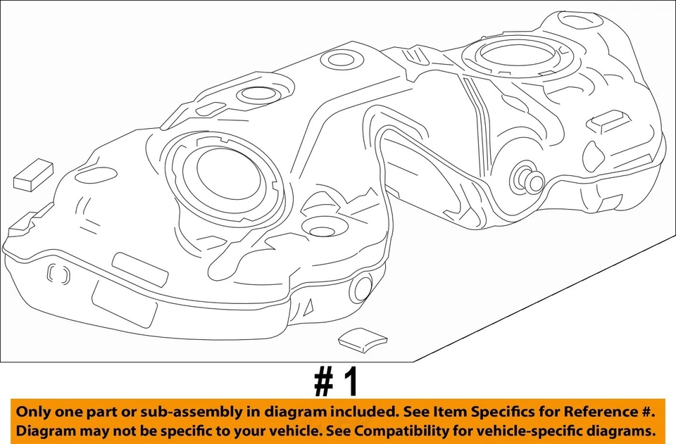 Used Fuel Tank fits: 2017 Chevrolet Camaro 3.6 Grade A - Imagem 4 de 4