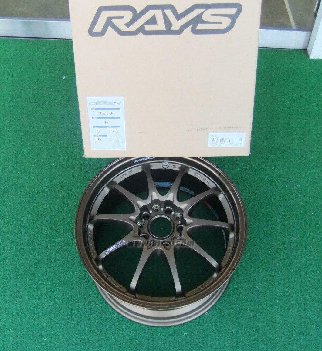 ONE ( X1 ) RAYS VOLK RACING CE28N WHEEL 17x8JJ +33 5H PCD114.3