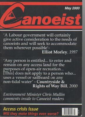 CANOEIST MAGAZINE May 2000 Access Crisis Issue AL