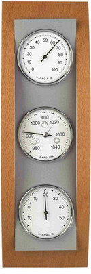 TFA 20.1082 Domatic Wetterstation analog Barometer Thermometer Hygrometer Buche