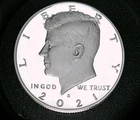 2021 S Silver Proof Kennedy Half Dollar 99% Silver