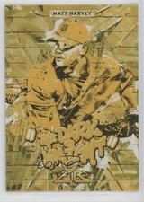 2017 Topps Fire Monikers Gold Minted Matt Harvey #M-27 0o9