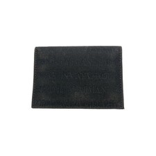 EMPORIO ARMANI card case, black, all-over pattern, men's.