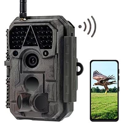 P100 Wildkamera WiFi App 32MP 1296P H.264 Video Trail Kamera mit