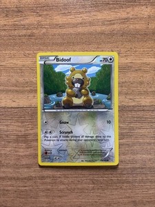 Pokemon XY Primal Clash Bidoof Reverse Holo 116/160