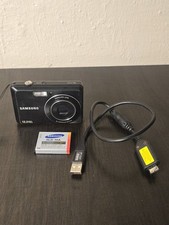 Samsung SL105 Digital Camera Black 12.2MP 3x Zoom Compact Point and Shoot